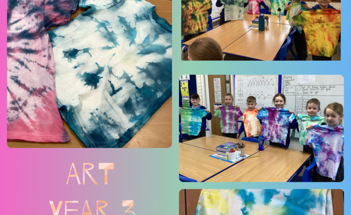 Image of Year 3- Art- Tie Dye T-shirt