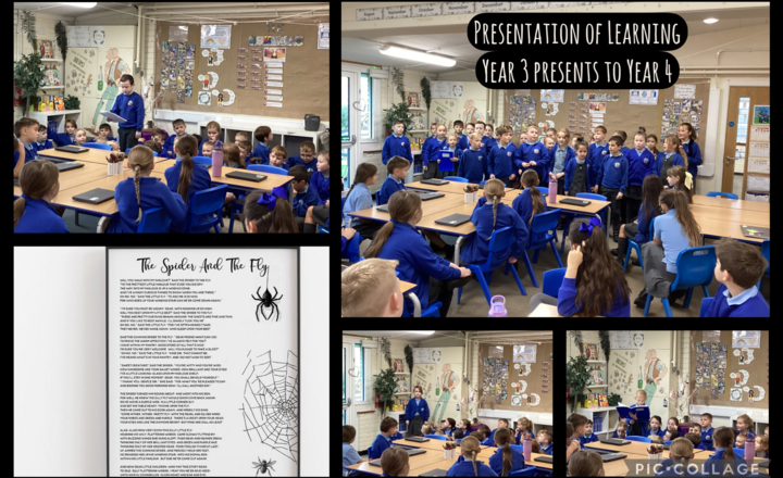 Image of Year 3 Presents their learning to Year 4