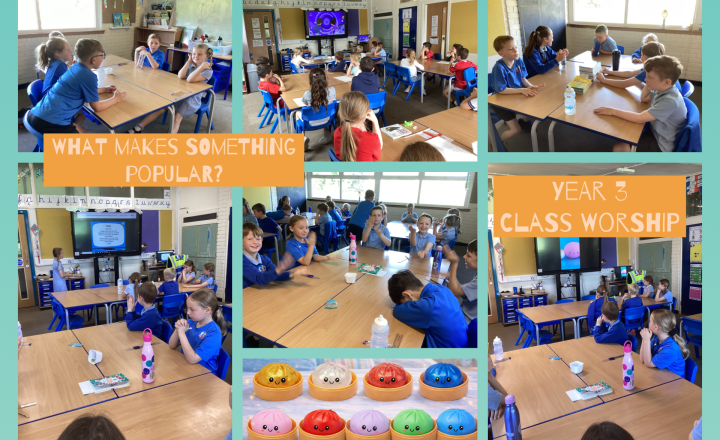 Image of Year 3- Class Worship- What makes something popular?