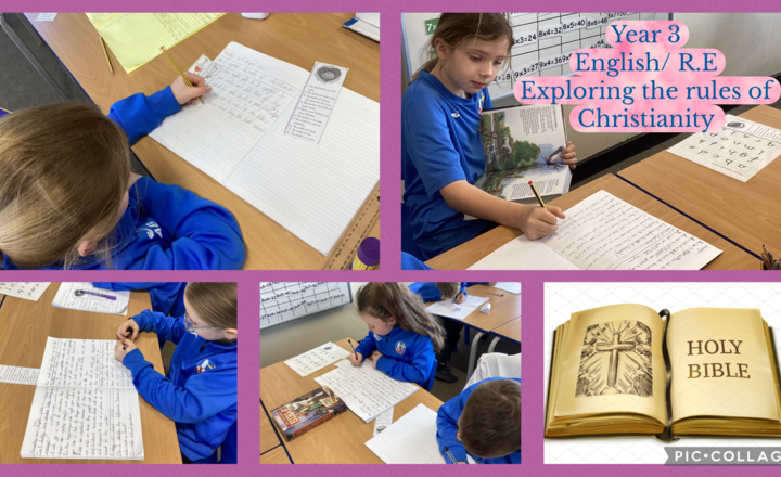Image of Year 3- English/R.E- Exploring the Ten Commandments through Poetry
