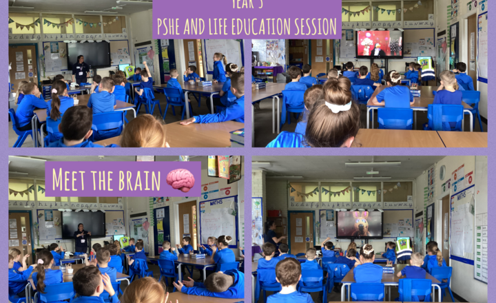 Image of Year 3- PSHE and Life Education Session-Meeting the Brain with Harold and Friends