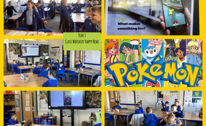 Image of Year 3 Class Worship: Happy News and Fun Reflections
