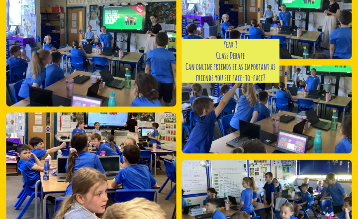 Image of Year 3- Big Debate Club: Online vs. Face-to-Face Friends!