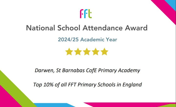 Image of Amazing attendance award!