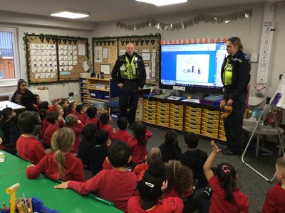 Image of Year 1 (Class 3 & Class 4) - PSHE - Police Officer Visit