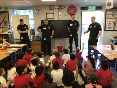 Image of Year 2 (Class 6) - Fire Service Visit