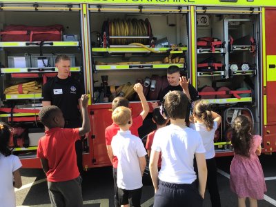 Image of Year 2 (Class 6) - Fire Service Visit