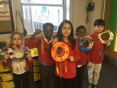 Image of Year 3 (Class 10) - Art - Dreamcatchers