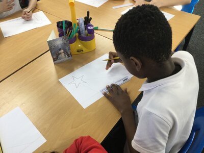 Image of Year 4 (Class 10) - Art - Nativity Artwork