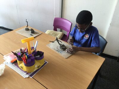 Image of Year 4 (Class 11) - Art - Giacometti Sculptures