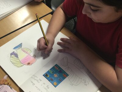 Image of Year 5 (Class 12) - Art - Re Using Plastic Waste