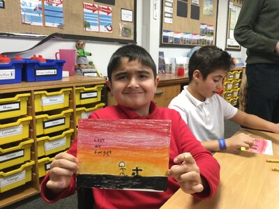 Image of Year 5 (Class 12) - Art - Remembrance Day