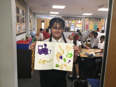 Image of Year 5 (Class 12) - Art - Stencils
