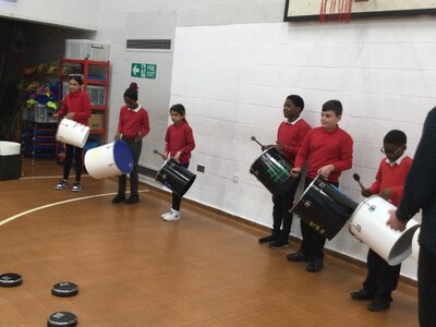 Image of Year 5 (Class 12) - Music - Samba Drum Workshop