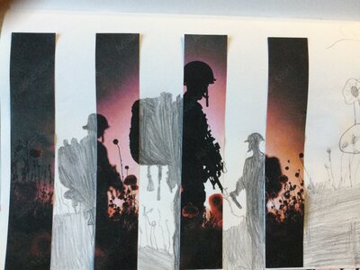 Image of Year 5 (Class 14) - Art / History - Remembrance Day