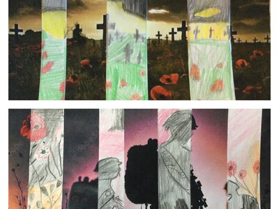 Image of Year 6 (Class 14) - Art / History - Remembrance Day