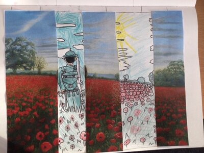 Image of Year 6 (Class 16) - Art - Remembrance Day