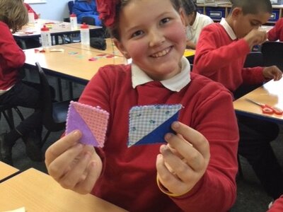 Image of Year 6 (Class 16) - Design Technology - Running Stitch