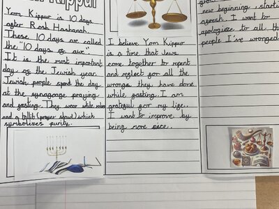 Image of Year 6 (Class 16) - R.E - Yom Kippur