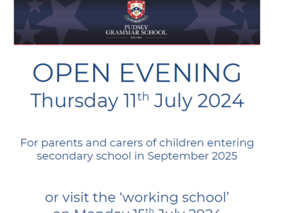 Image of Pudsey Grammar School - Open Day / Evening Information