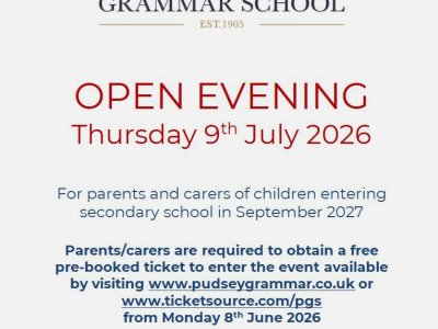 Image of Pudsey Grammar School Open Evening