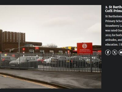 Image of Yorkshire Evening Post top OFSTED rated primary schools