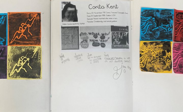 Image of Year 6 (Class 17) - Art - Print Work