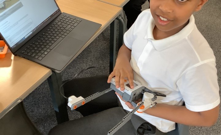 Image of Year 6 - Computing Club - Lego NXT Baseball Bat