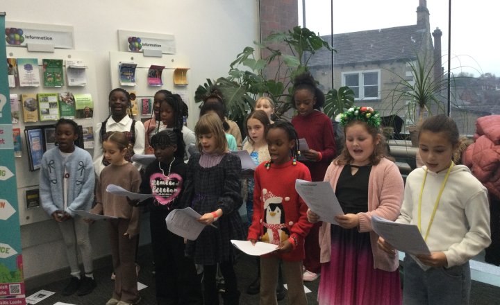 Image of School Choir - Library Singing - Christmas 2025
