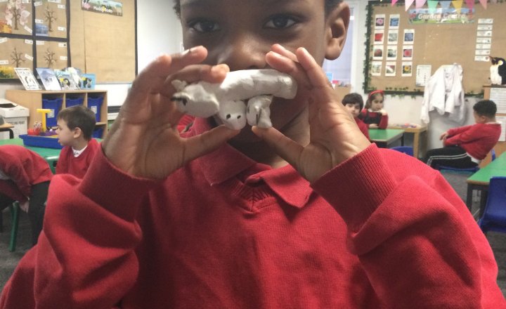 Image of Year 1 (Class 3) - Art - Polar Bear Sculptures