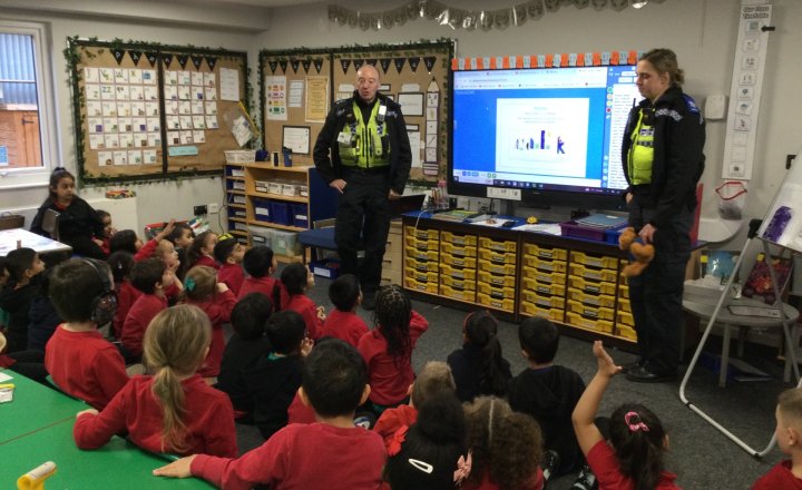 Image of Year 1 (Class 3 & Class 4) - PSHE - Police Officer Visit