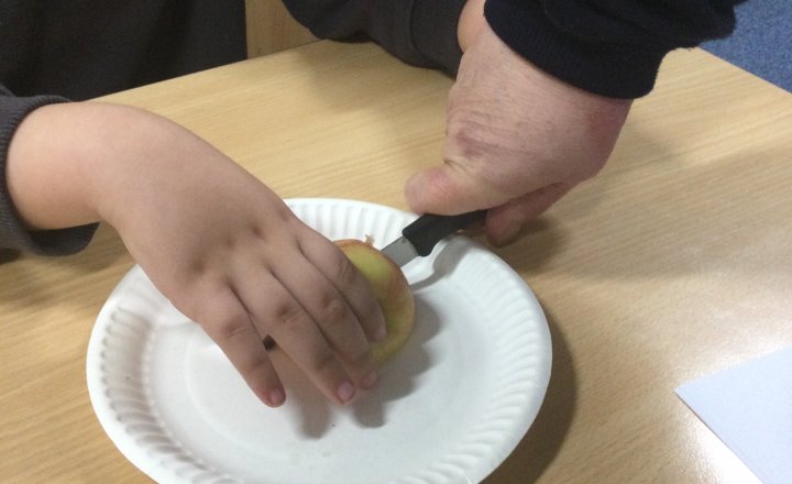 Image of Year 1 (Class 4) - Design Technology - Chopping Fruit