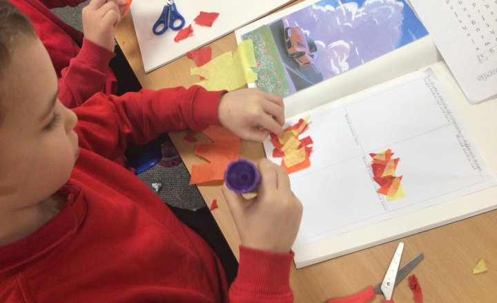 Image of Year 2 (Class 6) - Art - Collage Skills