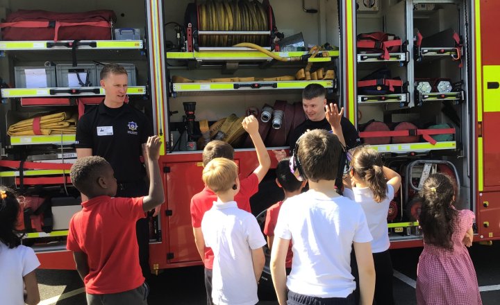 Image of Year 2 (Class 6) - Fire Service Visit