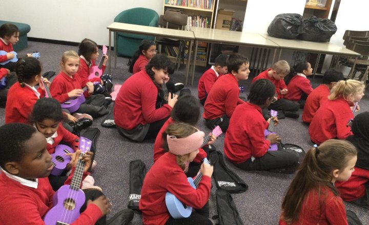 Image of Year 3 (Class 9) - Music - Playing the Ukulele