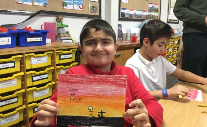 Image of Year 5 (Class 12) - Art - Remembrance Day