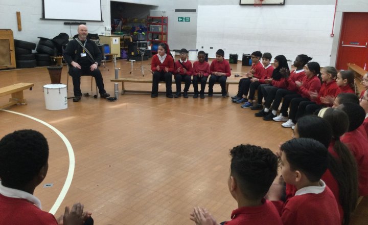 Image of Year 5 (Class 12) - Music - Samba Drum Workshop