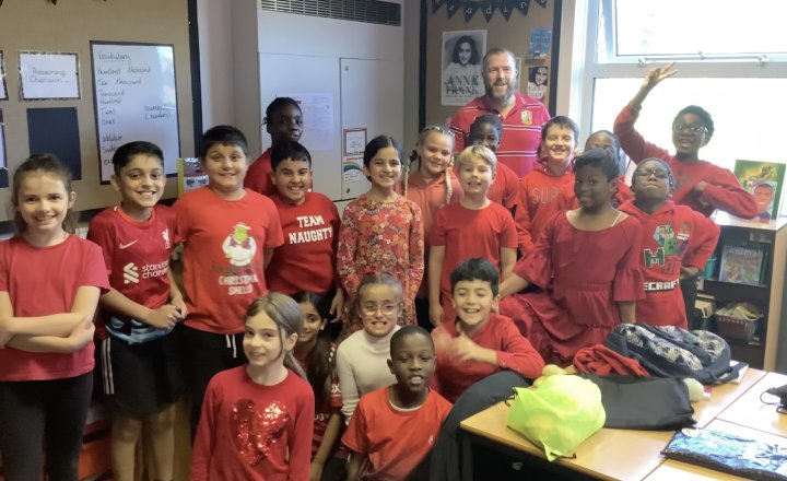 Image of Year 5 (Class 12) - Wear Red Day