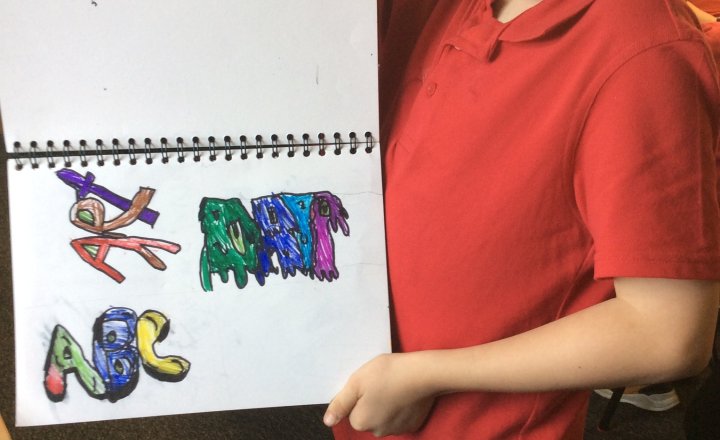 Image of Year 5 (Class 13) - Art - Lettering Styles