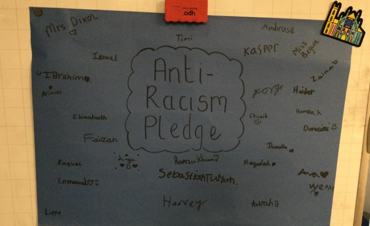 Image of Year 5 (Class 13) - PSHE - Anti-Racism Pledge