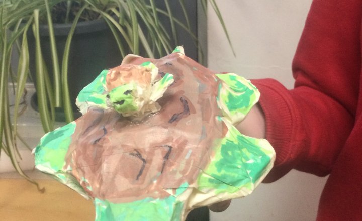 Image of Year 5 (Class 14) - Art - Sea Turtle Sculpture