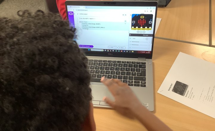 Image of Year 5 - Computing Club - Micro:Bits - Beating Heart