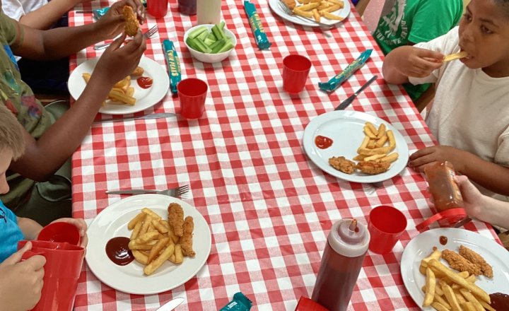 Image of Year 5 - Lineham Farm - Lunch is Served!