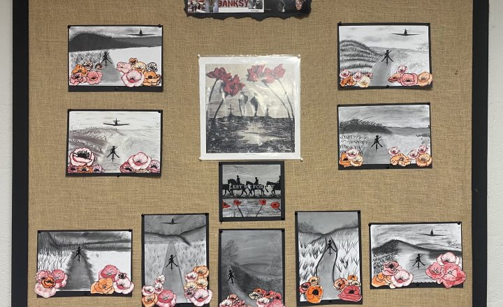 Image of Year 6 - Art - Remembrance Day