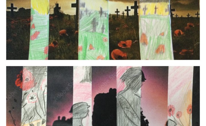 Image of Year 6 (Class 14) - Art / History - Remembrance Day