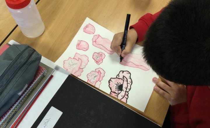 Image of Year 6 (Class 14) - Art - WW2