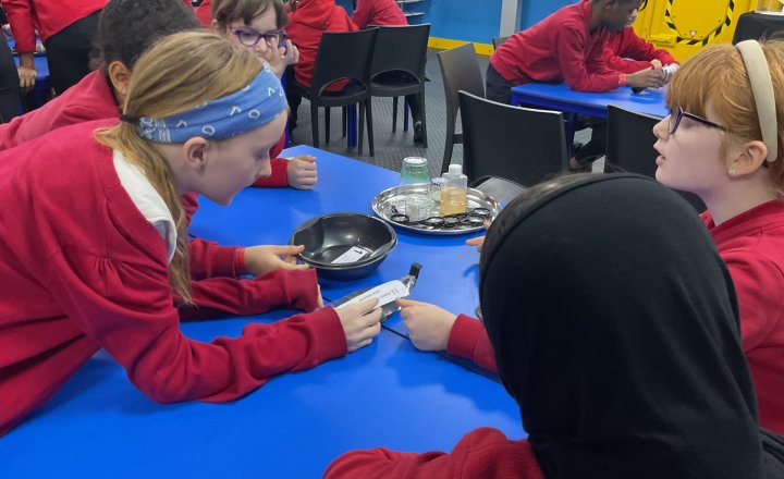 Children studying at the Deep, Hull.