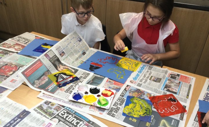 Image of Year 6 (Class 15) - Art - Using Stencils
