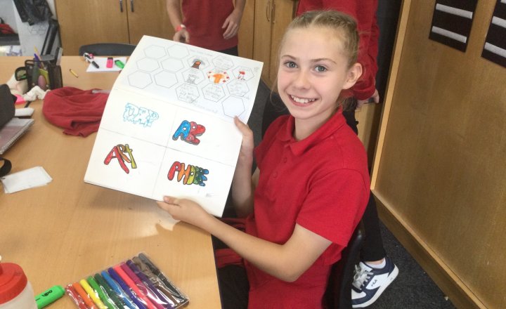 Image of Year 6 (Class 16) - Art - Graffiti Art
