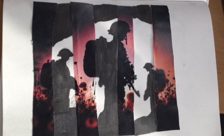 Image of Year 6 (Class 16) - Art - Remembrance Day